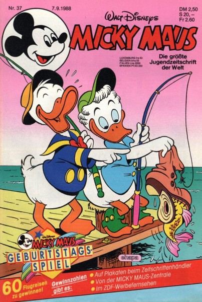 Micky Maus 1988/ 37 (Z0-1), Ehapa