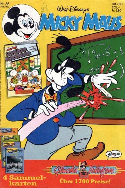 Micky Maus 1990/ 36 (Z1-2, Sz), Ehapa
