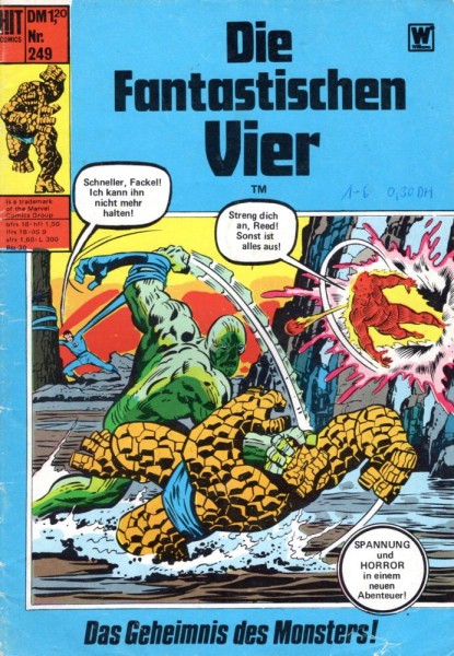 Hit Comics 249 - Die Fantastischen Vier (Z2, SZ), bsv