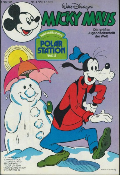 Micky Maus 1981/ 4 (Z1), Ehapa