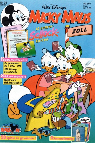Micky Maus 1991/ 36 (Z0-1), Ehapa