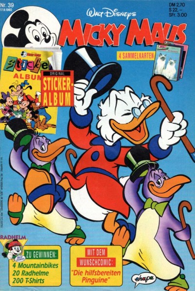 Micky Maus 1992/ 39 (Z0-1), Ehapa