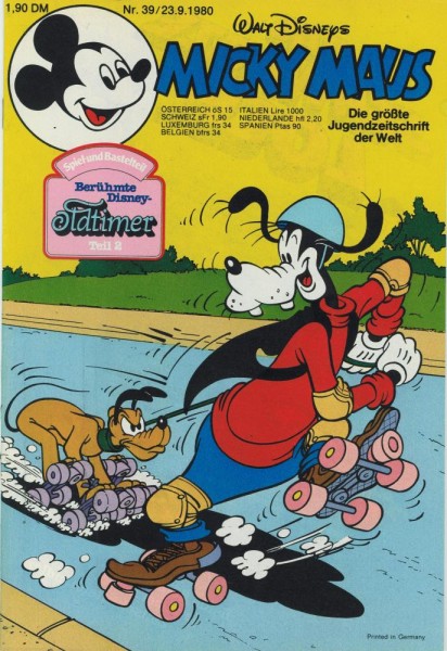 Micky Maus 1980/ 39 (Z1), Ehapa