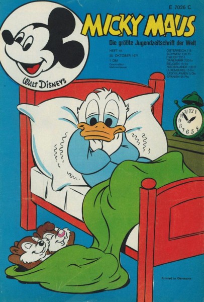 Micky Maus 1971/ 44 (Z1-2), Ehapa