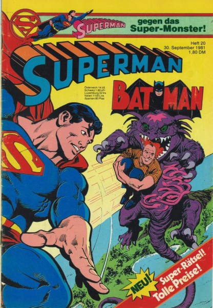Superman 1981/ 20 (Z1-2, Sm), Ehapa
