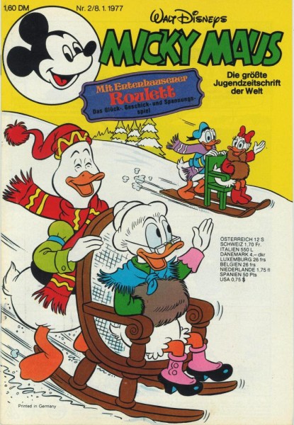 Micky Maus 1977 2 (Z1, Sm), Ehapa