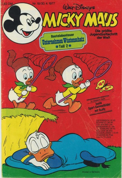 Micky Maus 1977 18 (Z1-2), Ehapa