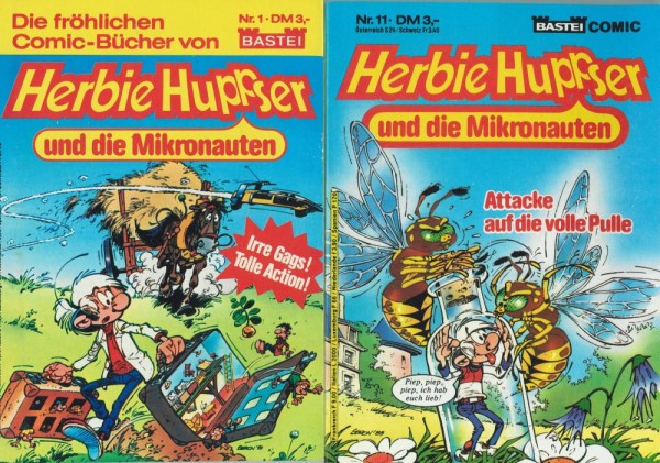 Herbie Huppser und die Mikronauten Taschenbuch 1-11 (Z1), Bastei