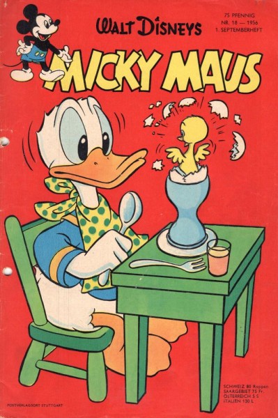 Micky Maus 1956/ 18 (Z1-2, Sm, gel.), Ehapa