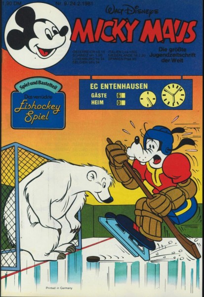Micky Maus 1981/ 9 (Z0-1), Ehapa