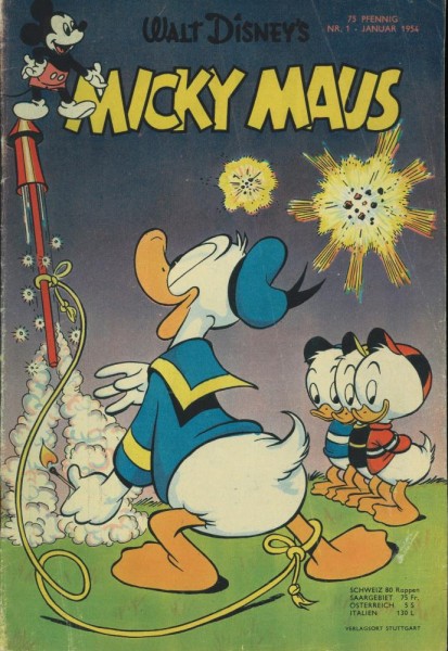 Micky Maus 1954/ 1 (Z2), Ehapa