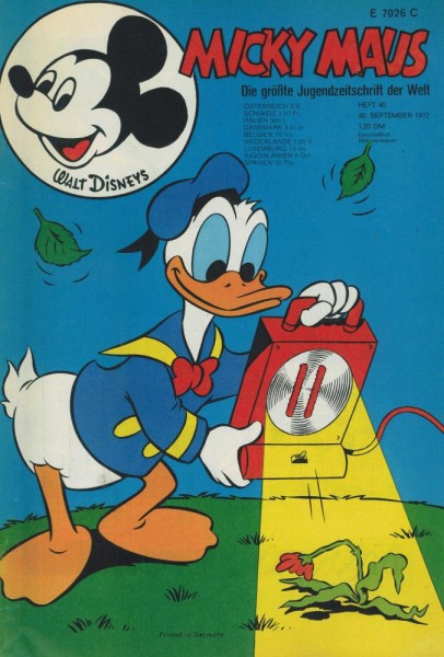 Micky Maus 1972/ 40 (Z1-2), Ehapa