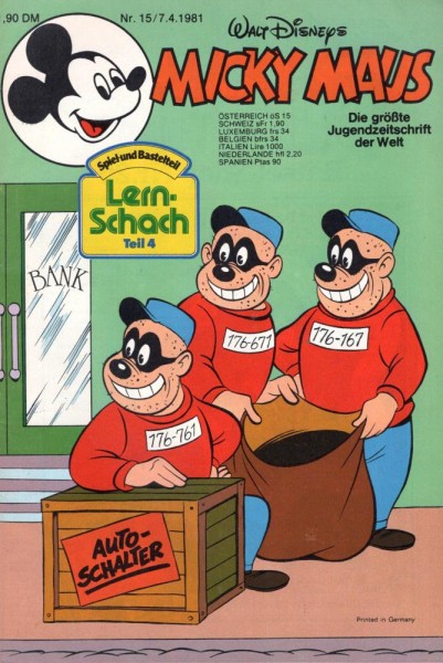 Micky Maus 1981/ 15 (Z1), Ehapa