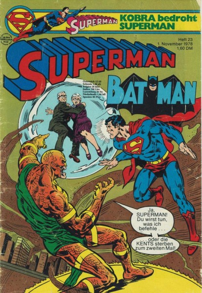 Superman 1978/ 23 (Z2, Sm), Ehapa