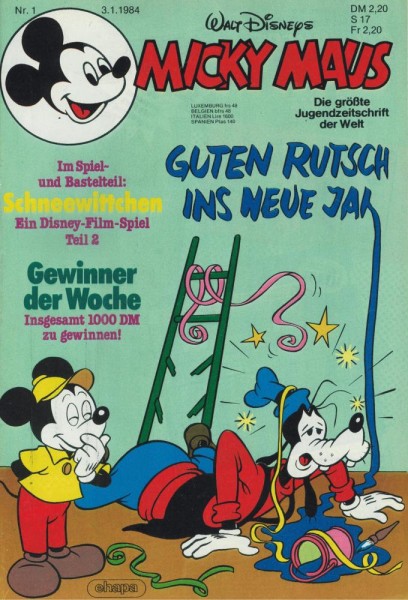 Micky Maus 1984/ 1 (Z0-1/1), Ehapa