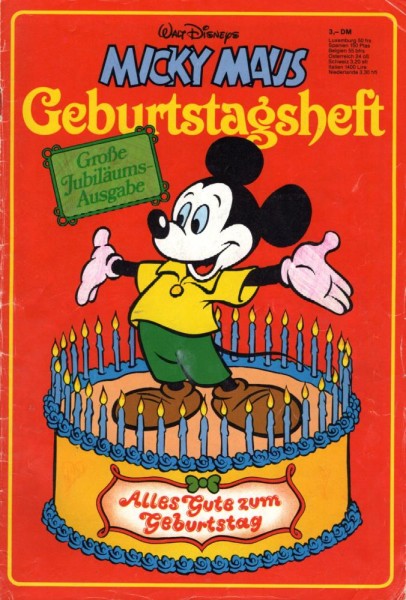 Micky Maus Geburtstagsheft (Z2), Ehapa
