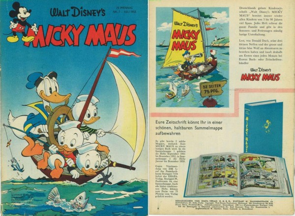 Micky Maus 1953/ 7 (Z1-2), Ehapa