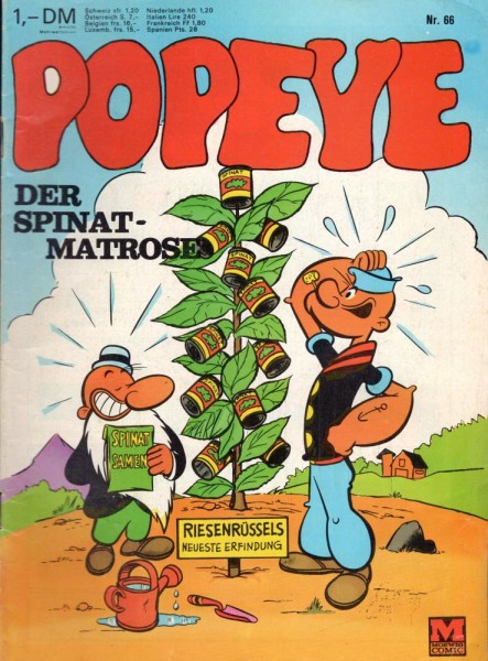 Popeye - Der Spinatmatrose 66 (Z1-2), Moewig