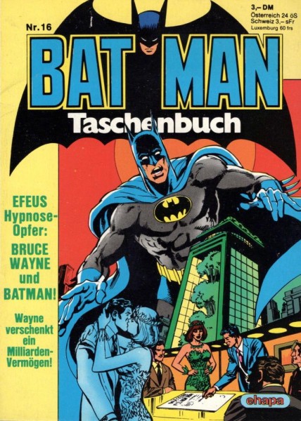 Batman Taschenbuch 16 (Z1), Ehapa