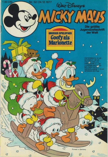 Micky Maus 1977/ 52 (Z1), Ehapa