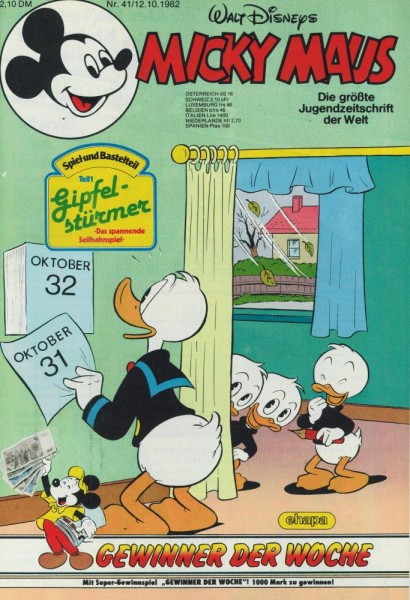 Micky Maus 1982/ 41 (Z0-1), Ehapa