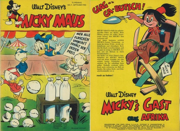 Micky Maus 1953/ 9 (Z1-2), Ehapa