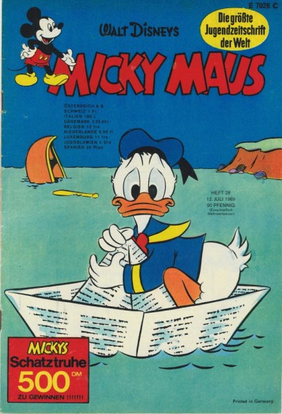 Micky Maus 1969/ 28 (Z1-2), Ehapa