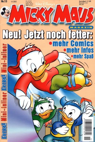 Micky Maus 2002/ 15 (Z0-1), Ehapa