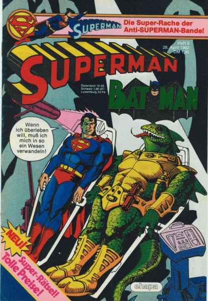 Superman 1982/ 9 (Z0-1), Ehapa