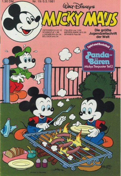 Micky Maus 1981/ 19 (Z1), Ehapa