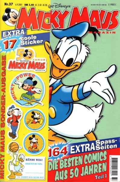 Micky Maus 2001/ 37 (Z1), Ehapa