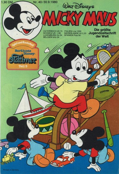 Micky Maus 1980/ 40 (Z1-), Ehapa