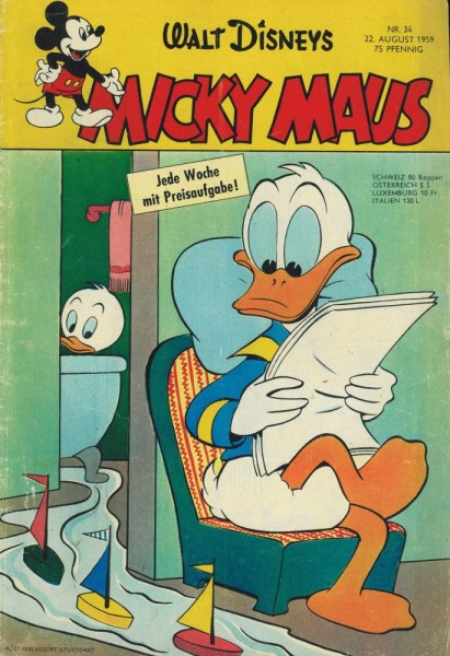 Micky Maus 1959/ 34 (Z1-2), Ehapa