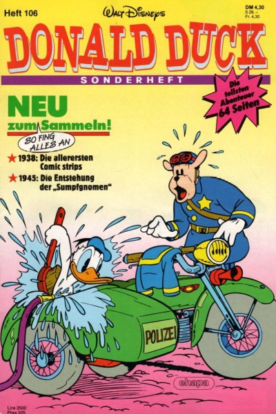 Die tollsten Geschichten von Donald Duck Sonderheft 106 (Z1), Ehapa
