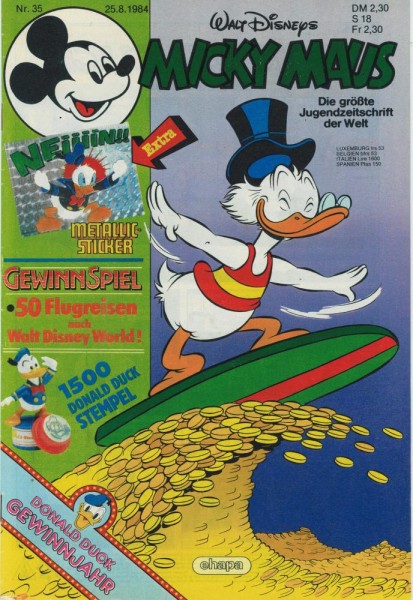 Micky Maus 1984/ 35 (Z1), Ehapa