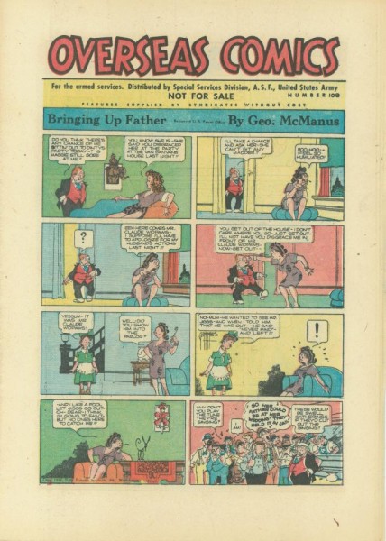 Overseas Comics 109 (Z1), A.S.F. United States Army