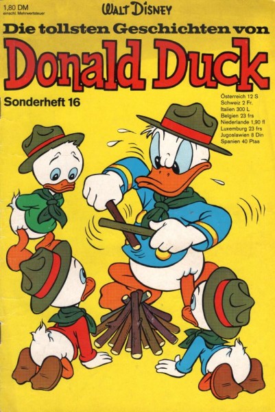 Die tollsten Geschichten von Donald Duck Sonderheft 16 (Z2), Ehapa