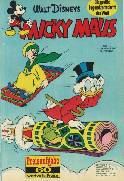 Micky Maus 1967/ 6 (Z1-2), Ehapa