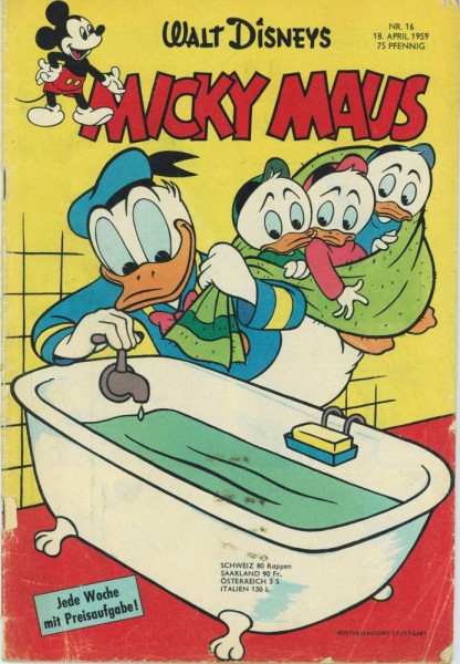 Micky Maus 1959/ 16 (Z2, Sm), Ehapa