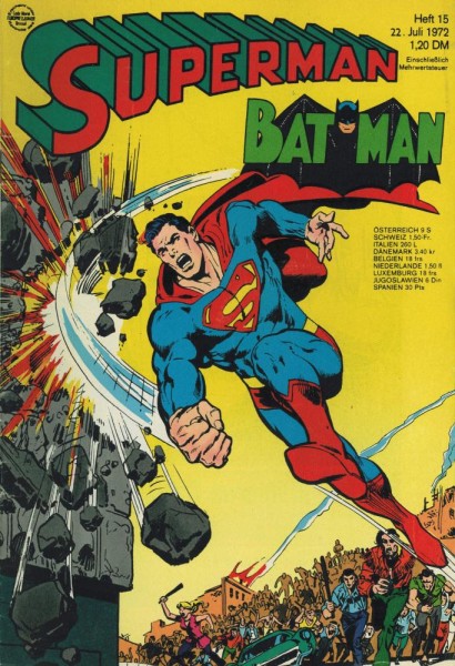 Superman 1972/ 15 (Z2), Ehapa