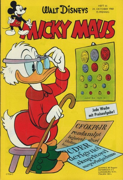 Micky Maus 1960/ 44 (Z1), Ehapa