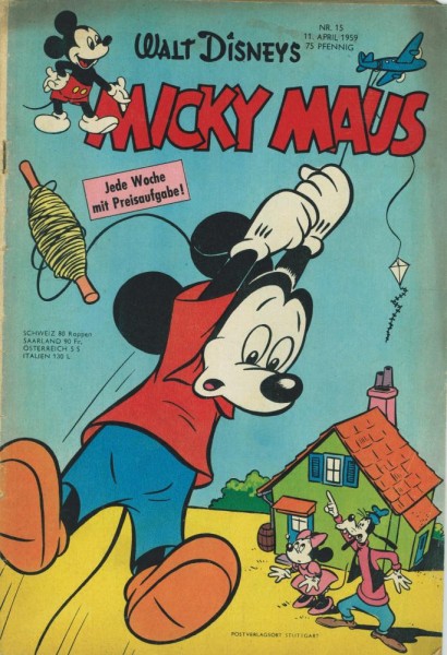 Micky Maus 1959/ 15 (Z2), Ehapa
