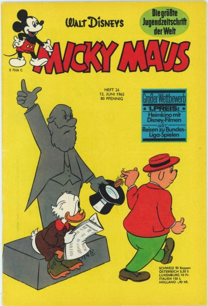 Micky Maus 1965/ 24 (Z1, Sm), Ehapa