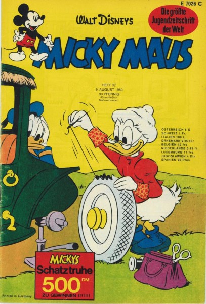 Micky Maus 1969/ 32 (Z1-2), Ehapa