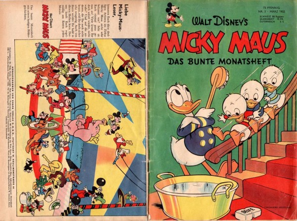 Micky Maus 1952/ 3 (Z1-2), Ehapa