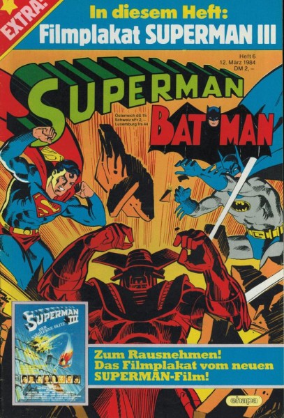Superman 1984/ 6 (Z1, Sm), Ehapa