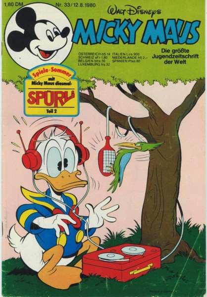 Micky Maus 1980/ 33 (Z1-2), Ehapa
