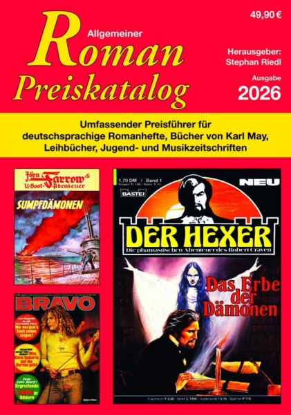 Roman Preiskatalog SC 2026, SR Verlag