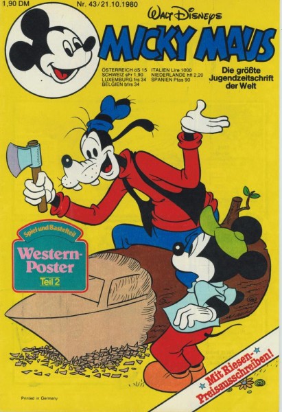 Micky Maus 1980/ 43 (Z1), Ehapa