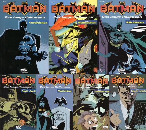 Batman - Das lange Halloween 1-7 (Z1, 1. Aufl.), Ehapa